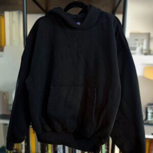 YZY x GAP Black Hoodie | Size L Oversized Fit | Yeezy Gap Limited